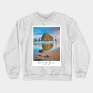 Vintage Retro Cannon Beach Oregon Crewneck Sweatshirt